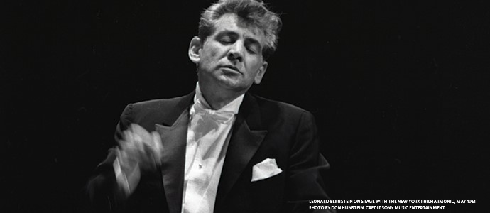 Leonard Bernstein conducting