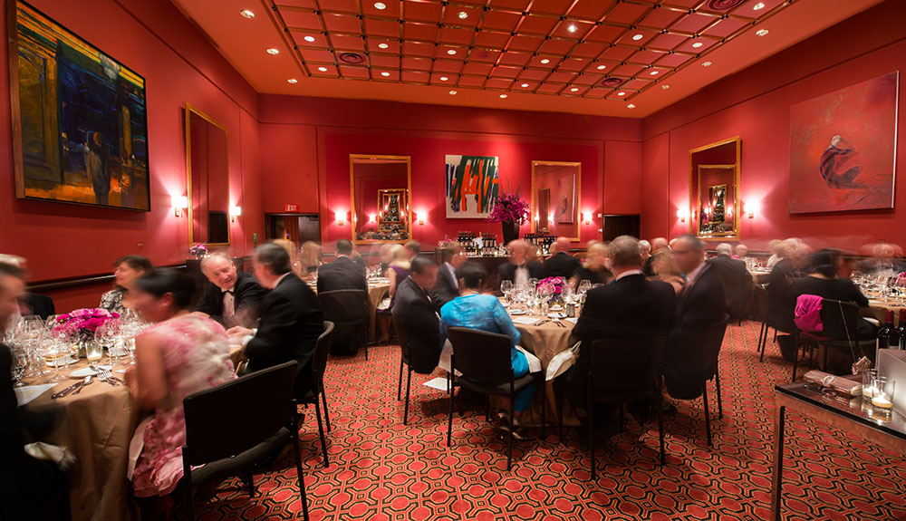 Diners in the Wattis Room